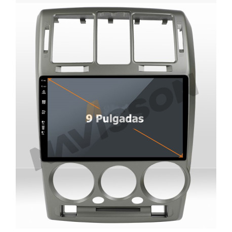 Marco Navegador Hyundai Getz (2001-2009) (Gris)