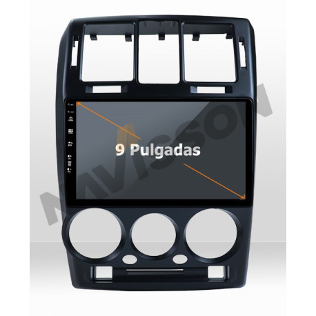 Marco Navegador Hyundai Getz (2001-2009) (Negro)