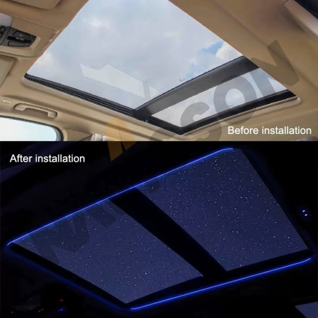 Iluminación LED Ambiental para Techo Panorámico BMW