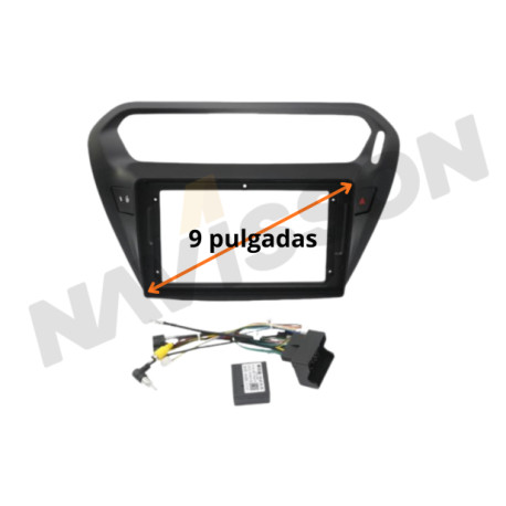 Marco Navegador Citroen elysse (negro y plata)