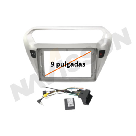 Marco Navegador Citroen elysse (negro y plata)