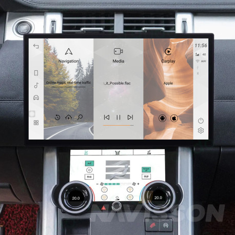 Sistema multimedia Navisson para Ranger Rover Evoque 2015-2018 con pantalla original de 8" BOSCH