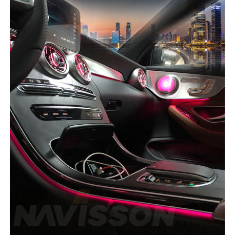 Kit Iluminación ambiental específica para Mercedes C W205 (2014-2018)/GLC X253 (2015-2019)