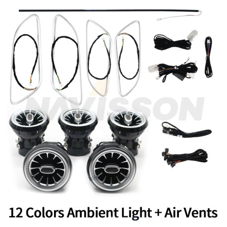 Kit Iluminación ambiental específica para Mercedes clase A W176, B W246, GLA 156, CLA 176