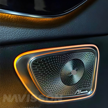 Rejilla de altavoz con luz ambiental para Mercedes-Benz clase C W206