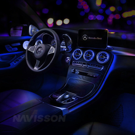 Kit Iluminación ambiental específica para Mercedes C W205 (2014-2018)/GLC X253 (2015-2019)