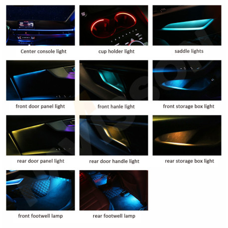 iluminacion ambiental Audi A4 B9 / A5 / S5  ( 32 colores)