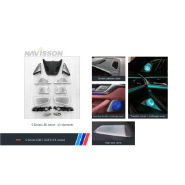 Kit rejillas con iluminación para altavoces, tweeres y altavoz central para BMW serie 5 G30 (+2018)