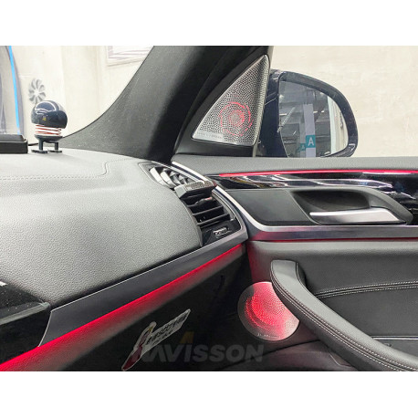 Kit tweeters y rejilla altavoces con diseño Boweers & Wilkins con iluminacion para BMW X3 G01 (+2018)