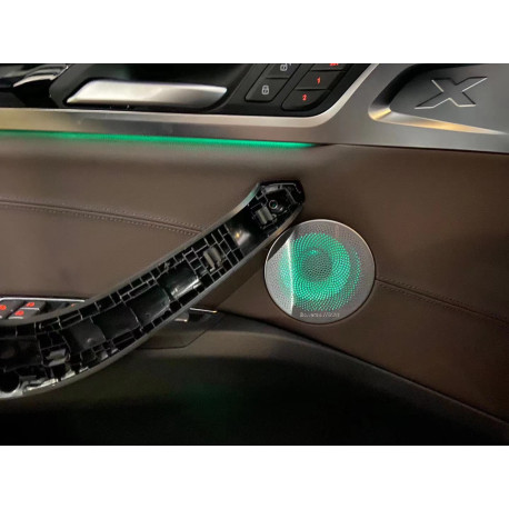 Kit tweeters y rejilla altavoces con diseño Boweers & Wilkins con iluminacion para BMW X3 G01 (+2018)