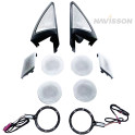 Kit tweeters y rejilla altavoces con diseño Boweers & Wilkins con iluminacion para BMW X4 G02 (+2018)