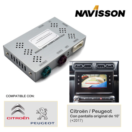 Interface cámara para Citroën / Peugeot con pantalla de 10"