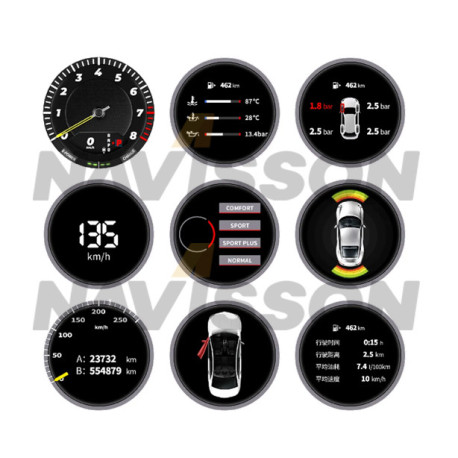 Soporte para reloj / medidor digital Porsche Macan (2014-2021)