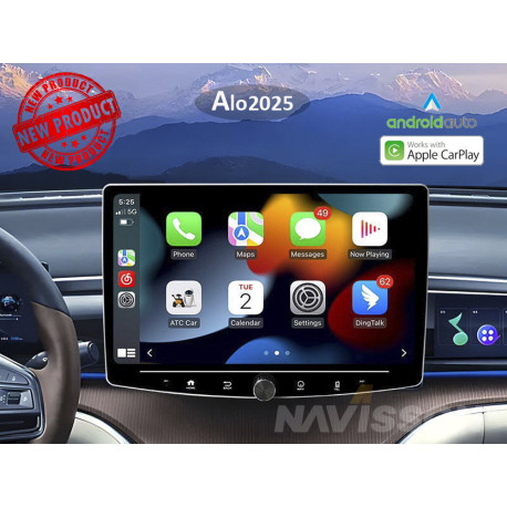 Sistema multimedia Navisson 1 DIN con pantalla de 10.25"