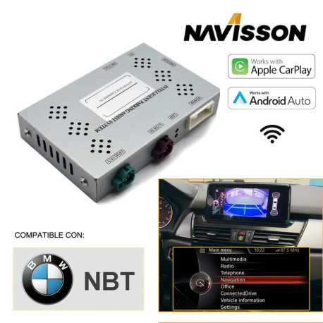 Interface Carplay/Android auto para modelos BMW con pantalla de serie NBT