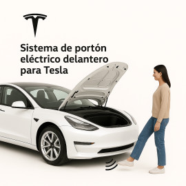 Sistema de apertura portón eléctrico delantero para Tesla
