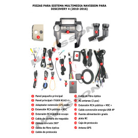 Sistema multimedia Navisson para Discovery 4 (2012-16) 12.3" CON PANTALLA BOSCH 2